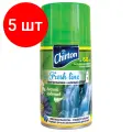 Комплект 5 шт, Сменный баллон 250 мл, CHIRTON Лесной водопад, для автоматических освежителей, универсальный, сухое распыление, 4670013302581