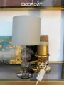 Светильник настольный декоративный Винтаж серый Е14 Фарлайт