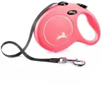 Поводок-рулетка flexi New Classic L. Лента 8 м. для собак до 50 кг. Красный