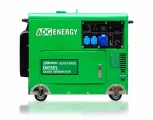 Дизельный генератор ADG7500Q (5,5 кВт, 220В) в кожухе, однофазный, с электрозапуском, бак 14,5 литров, автоматический регулятор напряжения.