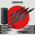 Набор кухонных ножей Samura GOLF Stonewash на подставке, 3 предмета (SG-04B/K)