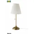 Настольная лампа ÅRSTID IKEA, латунь/белая, 55 см, Е 27, 75 Вт