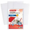 Папки-файлы перфорированные А4 BRAUBERG EXTRA 1100, 50 шт, матовые, плотные, 110 мкм, комплект из 2 шт, 229673
