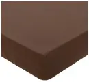 Простыня 140х200 на резинке поплин Шоколад (борт 20 см)