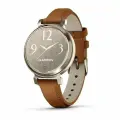 Умные часы ⌚️ Garmin Lily 2 Gold Case with Tan Leather Band с GPS и пульсометром (010-02839-02)