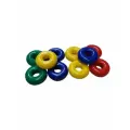 Пластиковые кольца бублики для детских счет, диаметр 11 см, комплект 10 шт, антивандальные
