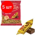 Комплект 5 шт, Конфеты шоколадные красный октябрь Кара-Кум, 250 г, пакет, КО04272
