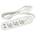 Удлинитель бытовой Skybeam 3 розетки 1.5 м цвет белый