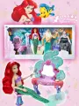 Игровой набор с куклой Подарочный и фигурок Ариэль, Урсула и король Тритон The Little Mermaid