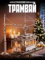 Конструктор Time to try Трамвай № 7, LED-подсветка, деревянный