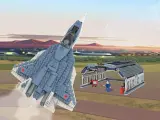 Конструктор Brick Labs Бриксити AB-1311 Конструктор СУ-57 с ангаром обслуживания