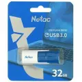 Память USB Flash 32 ГБ Netac U182 (NT03U182N-032G-30BL) - USB 3.0, выдвижной (слайдер), пластик