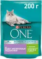 Сухой корм Purina ONE для кошек с чувствительным пищеварением с индейкой и рисом, 200 г, 10 шт