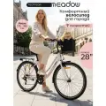 Велосипед городской Tech Team Meadow 28х17, 7 скоростей, бело-розовый