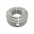 Гофрированная труба REXANT из ПВХ с зондом, d 40 мм, серая, 15 м 28-0400-2