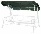 Тент Удачная Мебель, для качелей, текстиль, зеленый, 240x146 см
