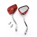 Мото зеркало Скелет красное, для мотоциклов а-ля Харлей, мототор