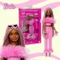 Кукла Barbie в пастельно-розовом платье Барбикор с большим бантом, светлые волосы, HYV28