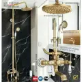 Душевая система с тропическим душем и смесителем бронза HOLFSBERG A20 ANTIC 1W