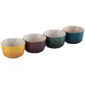 Набор из 4 рам-ов, 0,1л, Botanique каменная керамика, LE CREUSET, 79109101139030