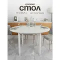 Стол кухонный раздвижной круг ЛДСП (89-121х89х75 см)