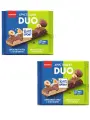 Молочный шоколад Ritter Sport хрустящий DUO ореховый крем с хлопьями и французское пирожное, 2 уп по 218 г