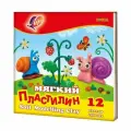 Пластилин восковой 12 цветов Луч Кроха, 198г, со стеком (23С 1484-08), 20 уп.