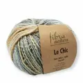 Пряжа Fibra Natura Le Chic 15-207 (5 мотков по 50г/120м) джинс/суровый/песок