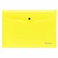 Папка-конверт на кнопке Berlingo Neon (А4, 200мкм) прозрачная желтый неон (EFb_A4390), 12шт.