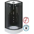 Душевая кабина Niagara Classic 90x90 NG-6501-14BKTG средний поддон, стекло тонированное, профиль черный