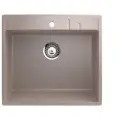 Каменная мойка для кухни врезная SURAGRAN S-15, 550*490мм, прямоугольник, цвет песок/Раковина для кухни