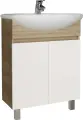 Тумба под раковину без столешницы Grossman Поло 60 дуб сонома светлый, белый