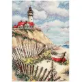 Dimensions набор для вышивания Cliffside Beacon,65021, бежевый, 18 х 13 см