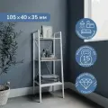 Стеллаж 40х35х105 см Ulitka Camelot прямой, металл, цвет белый