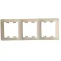Рамка 3-ая, вертикальная Glossa Schneider Electric, Бежевая (комплект из 8 шт)