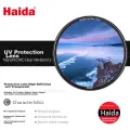 Haida NanoPro UV Filter 62mm, Nano Double-Sided Multi-Layer Coated Protective Filter, Waterproof And Stain-Resistant, Suitable for Canon, Sony, Fuji And Other Mirrorless And DSLR Camera Lenses