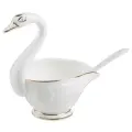 Соусник Lefard Лебедь 264-452 с ложкой 8 см 1 белый 12 см 8 см 150 мл 8 см