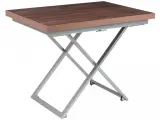 Стол-трансформер Levmar Compact D69/S59 Дуб Шамони Темный/Серебро Дуб Шамони Темный/Серебро