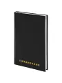 Упаковка 5 шт. Ежедневник недатированный А5 145х215 мм BRAUBERG бумвинил, 160 л, черный, 126540