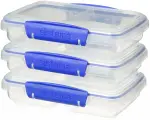 Контейнер двухсекционный набор, Sistema Klip it, синий, 350 мл, 3 штуки1513