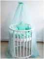 Балдахин для детской кроватки мятный Alisse Dreams