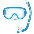 Маска и трубка набор для подводного плавания ReefTourer RC0108 голубой