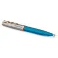 Ручка шариковая Parker 51 Turquoise GT черная, 1,0мм, поворот, подарочная упаковка, 347610