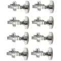 Петля мебельная накладная HETTICH Sensys 8645I 110 с доводчиком + монтажная планка + заглушками / в комплекте 8 шт