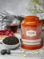 Черный листовой чай VKUS Весенний Дарджилинг в подарочной банке 140 gr.