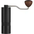 Кофемолка ручная, нержавеющая сталь, дерево, черный, темное дерево (Doppio)