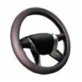 Оплетка на руль со вставками из стеганой экокожи Senator Laredo черная
