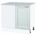 Кухонный модуль напольный 100х60х85 см, Нева МДФ 100 см (угловой) подходит для мойки. Мята (НУ 1000)