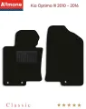 Ворсовые коврики для Kia Optima 3 (TF) 2010 - 2016, черные, Классик, текстильные, салон, 2шт / Киа Оптима 3