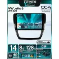 Магнитола Volkswagen Jetta 6 2011-2018 Teyes CC4 8/128GB, штатная магнитола, QLED,2 DSP,4G, Wi-Fi,2DIN